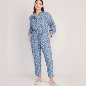 Old Navy Denim Floral Women’s Jumpsuit